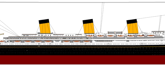 RMS Majestic [Ocean Liner] (1925) - drawings, dimensions, pictures